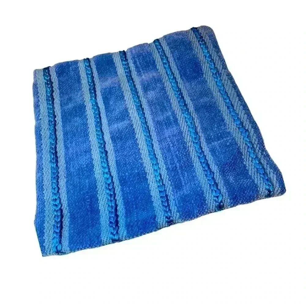 Source unknown thick and durable cotton cushion cover with embellishment